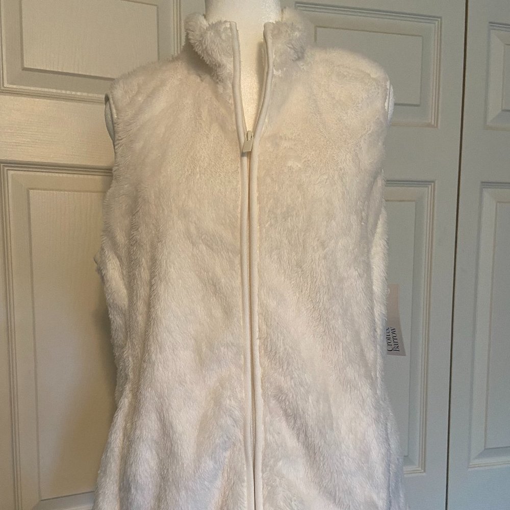 Croft & Barrow Faux Fur Vest